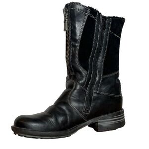 Josef Seibel Leather Zip Up Lined Winter Boots Size 37 / 7